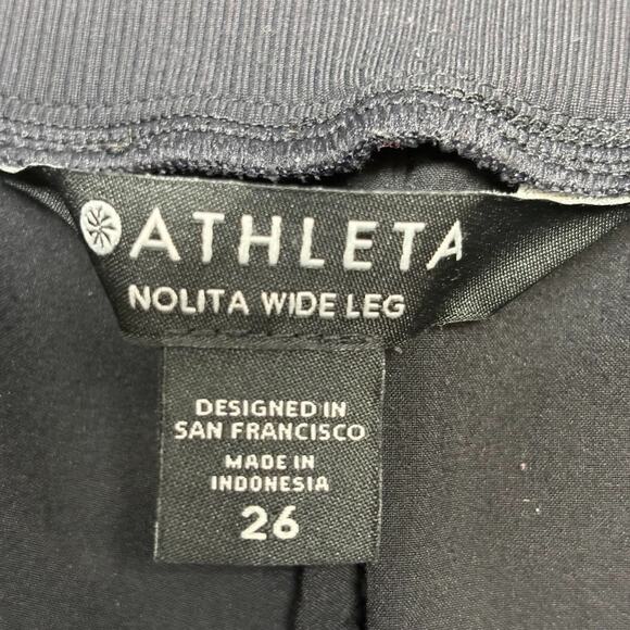 Athleta Nolita Wide Leg High Rise Pants Trousers Black Women’s Plus Size 26 - Picture 6 of 11